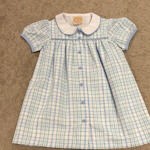 The Beaufort Bonnet Company Blue and White Plaid Dress